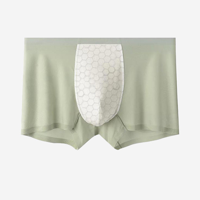 FINAL SALE - (4-Pack) Men's Printed Ice Silk Underpants - JEWYEE ZJ028