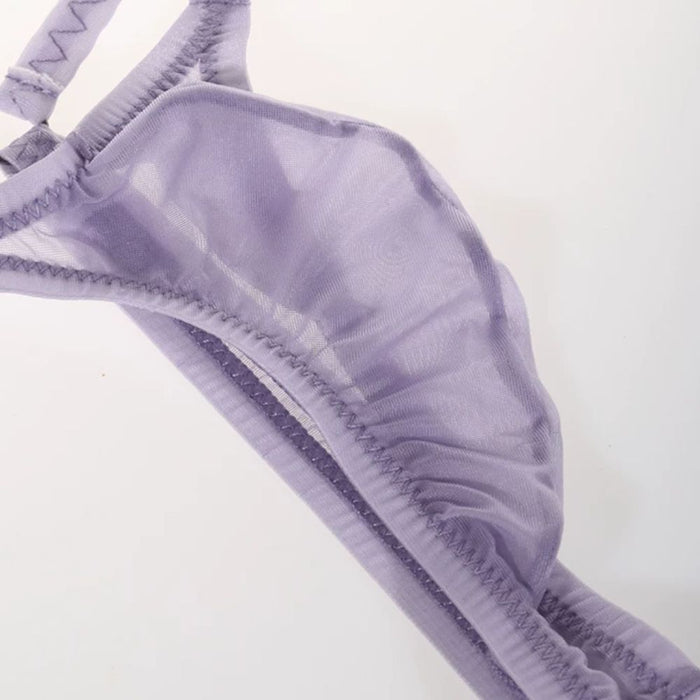 JEWYEE AY 728 - 4-Pack Men's Ultra Thin Ice Silk 3D Pouch - Ice Silk Thongs