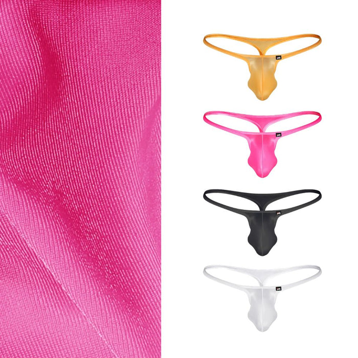 JEWYEE AY 786 - 4-Pack Men’s Ice Silk Thongs - Ultra-Thin, Cooling, Breathable with Extended Contour Pouch