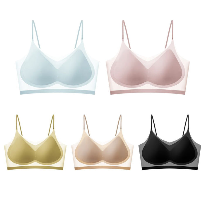 FINAL SALE - Ultra Thin Ice Silk Seamless Invisible Bra JEWYEE 016