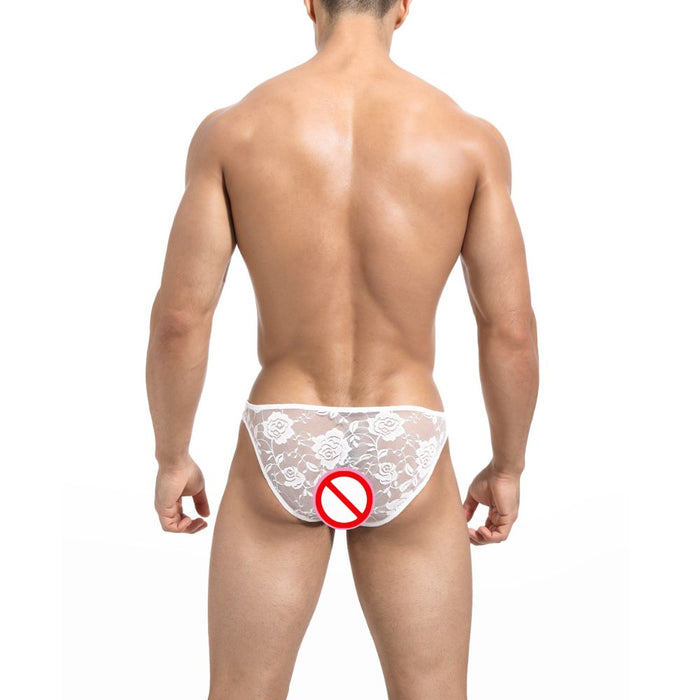 JEWYEE XM 896 -The Sheer Geometric Contour Briefs | Premium High-Flex Men's Underwear