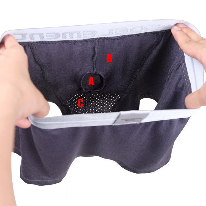 FINAL SALE - (4-Pack) Upward Dual Pouch Trunks for Men JEWYEE 035