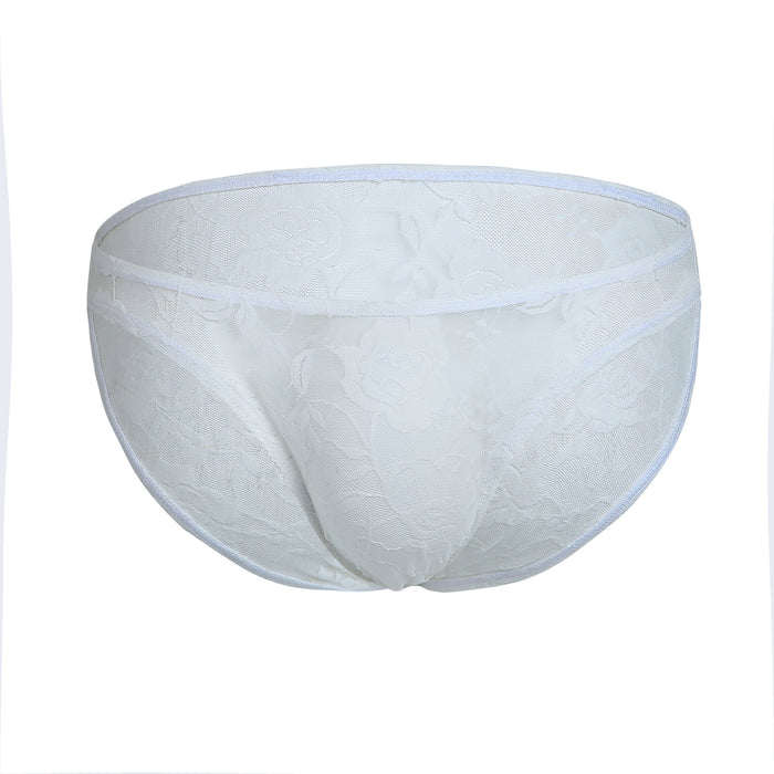 JEWYEE XM 896 -The Sheer Geometric Contour Briefs | Premium High-Flex Men's Underwear
