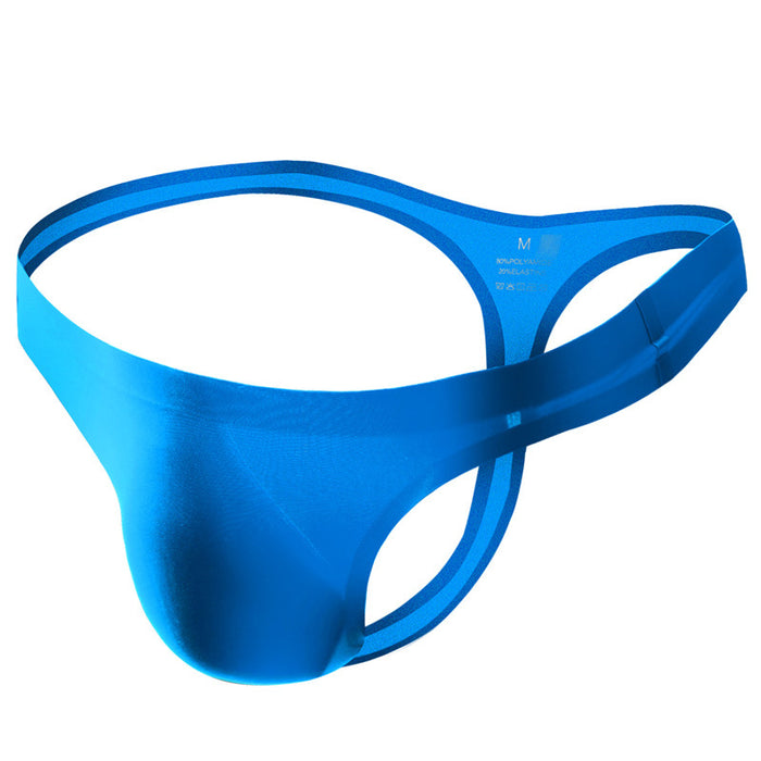 (5-Pack) No-Chafe 3D Seamless Pouch - Ice Silk Thongs for Men JEWYEE GX16