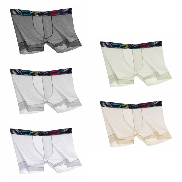 FINAL SALE -Men's Ultra Thin Ice Silk Mesh Underpants (5-Pack) -JEWYEE 1961