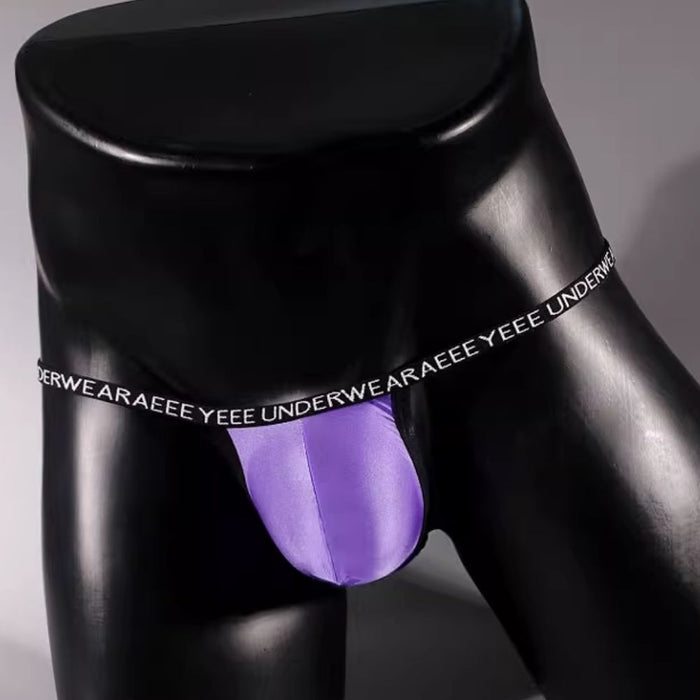 4-pack Men’s Ultra-Thin Satin-Finish Ice Silk Thongs  – JEWYEE AY 719