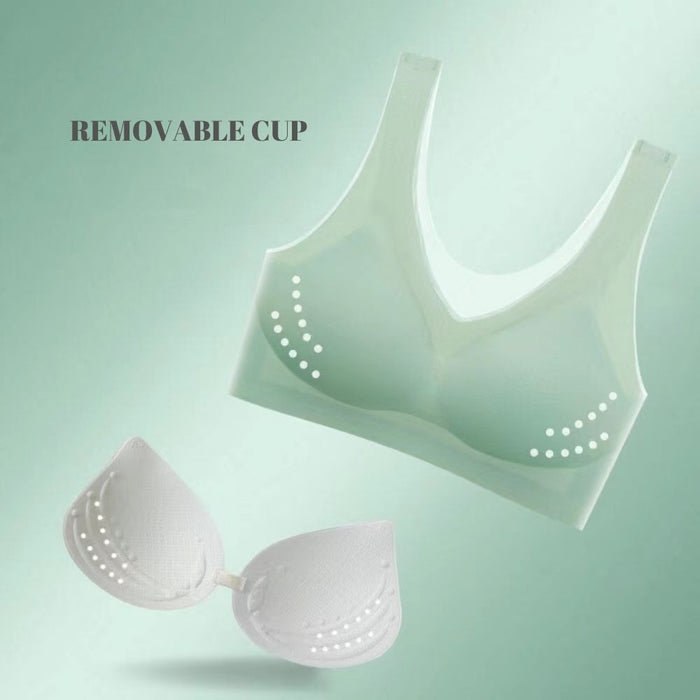 FINAL SALE - Ultra Thin Ice Silk Seamless Invisible Bra JEWYEE 704