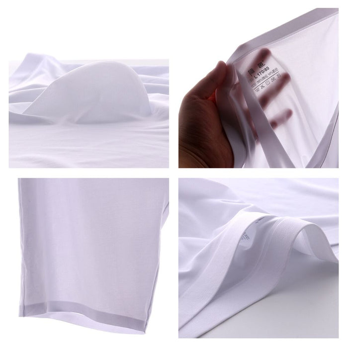 JEWYEE Men's 3D Seamless Pouch-Ultra Thin Ice Silk Boxer Briefsh, Ultra thin Silky fabric reduces chafing between thighs. Super soft and comfy.