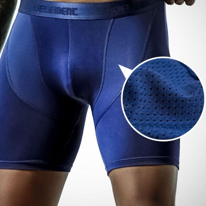 FINAL SALE - Men's Modal Boxer Briefs Up to Size 2XL  (3-Pack) -JEWYEE KM 189