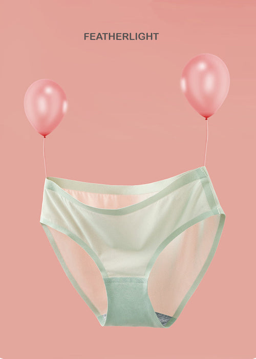 FINAL SALE - 5 PACK- Ultra Thin Ice Silk Panties for Women - JEWYEE 1190