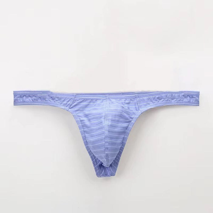 FINAL SALE -  (4-Pack) Striped Thongs for Men JEWYEE C901