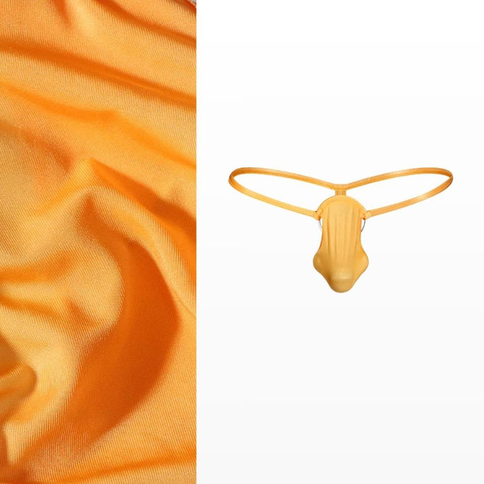 JEWYEE AY 789 - 4-Pack Men’s Satin Ice Silk Thongs - Ultra-Thin, Cooling, Breathable with Extended Contour Pouch