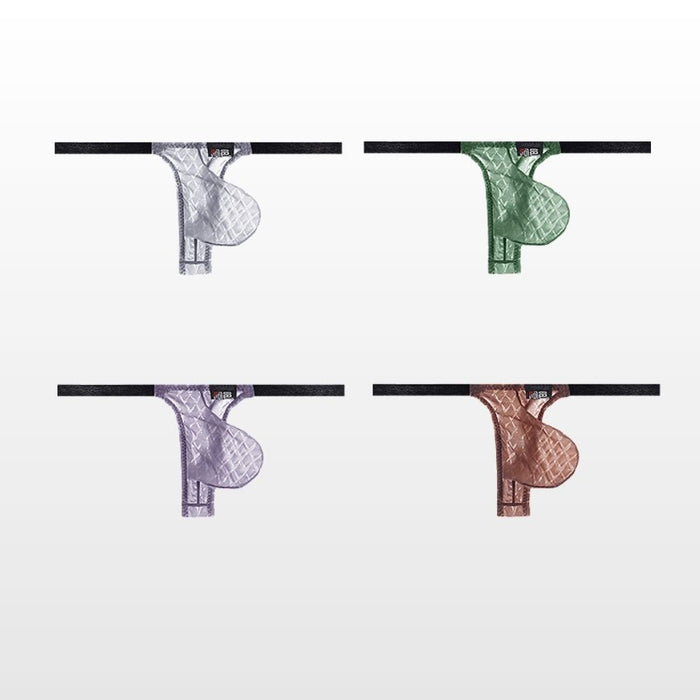 4-pack Men’s U-Pouch Support See-Through Cooling Mesh Ice Silk Thongs –  JEWYEE AY 2001