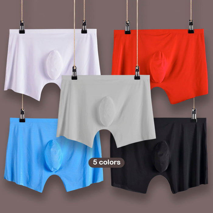 FINAL SALE - (5-Pack) No-Chafe POUCH - Men's Ultra Thin Ice Silk Underpants -JEWYEE 8052