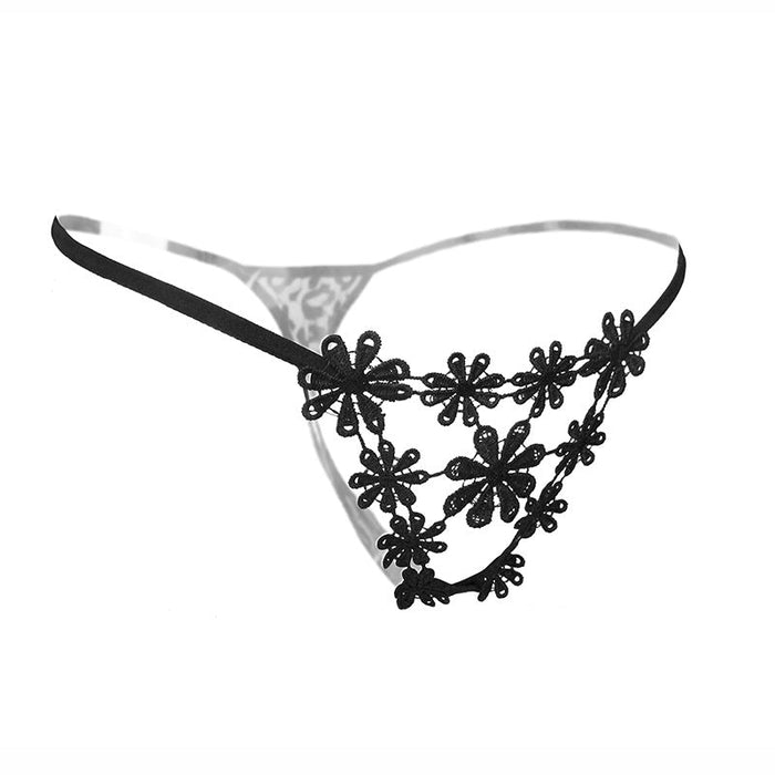 FINAL SALE - 6 Pack - Embroidery Thongs for Women  JEWYEE 2170