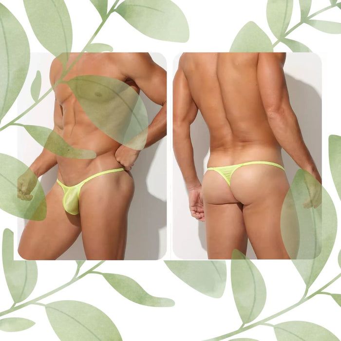 3-Pack Men’s Satin Ice Silk Thong - JEWYEE AY 735