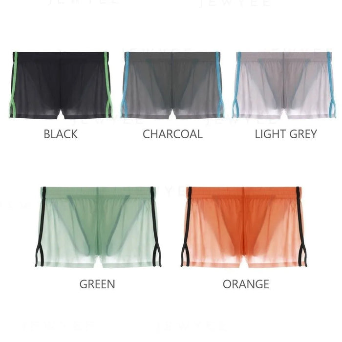 JEWYEE MENS UNDERWEAR. Men's Ice Silk Tank Top and Brief-Lined Shorts. Silky smooth fabric. Comfort with every touch. Put it on, dry sweat off