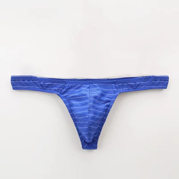 FINAL SALE -  (4-Pack) Striped Thongs for Men JEWYEE C901