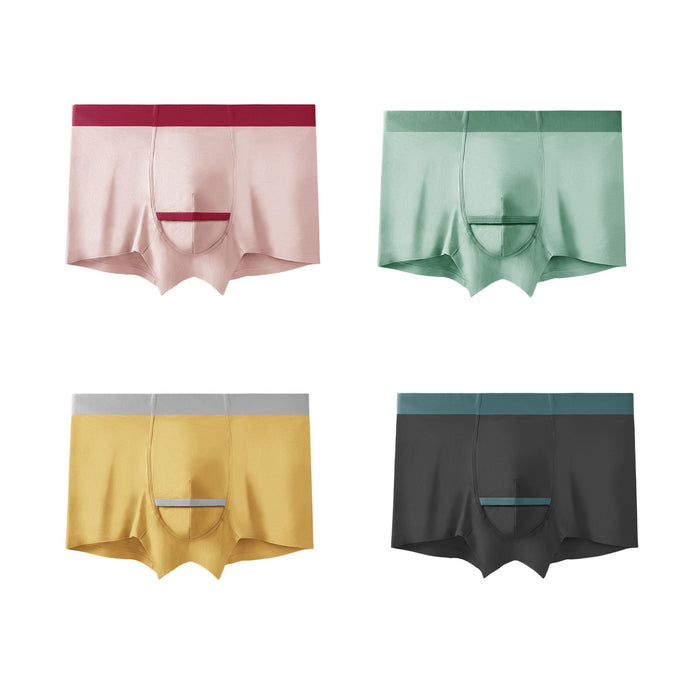 FINAL SALE - (4 pack)  Hooded Pouch - Men's Modal Trunks- JEWYEE 5320