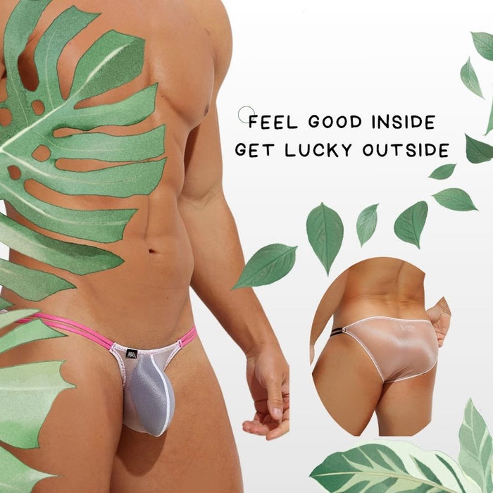4-Pack Men’s Ultra-Thin Ice Silk Bikini Briefs - JEWYEE AY 891
