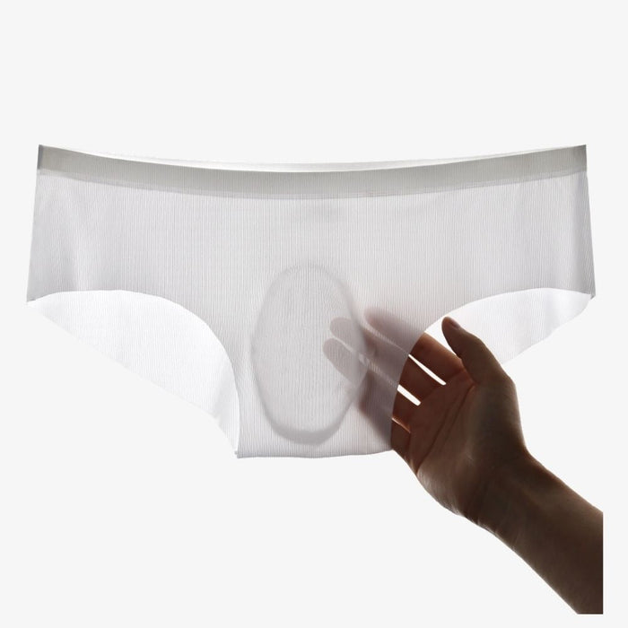 FINAL SALE -  (4-Pack)Men's Ultra Thin Ribbed Ice Silk Briefs -JEWYEE-AY 1920