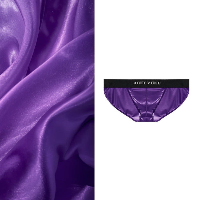 JEWYEE AY 770- 4-pack Men’s Ultra Thin Satin Ice Silk Briefs