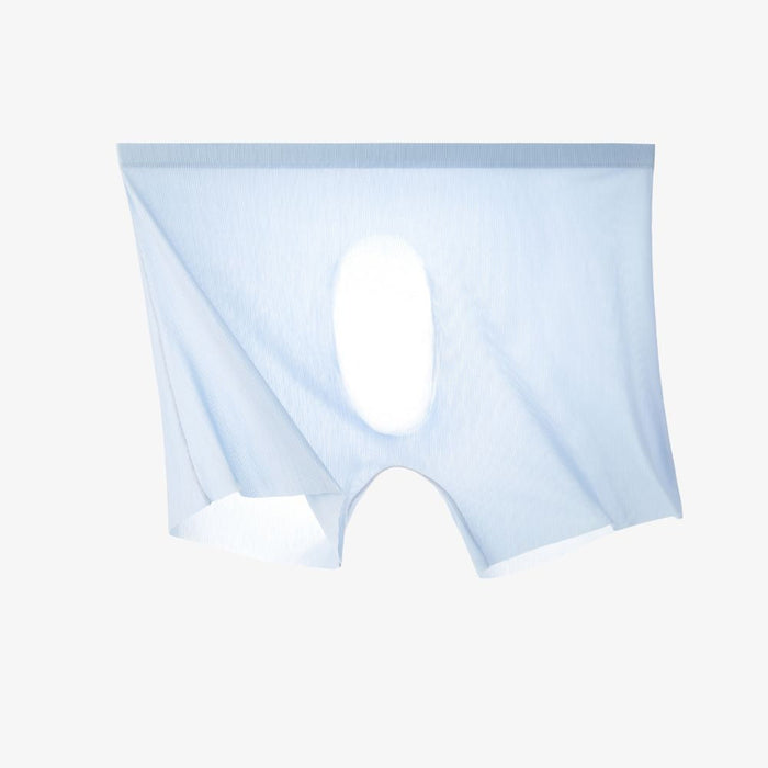 FINAL SALE - Men's 3D seamless pouch Ribbed Ice Silk Trunks (4-Pack) JEWYEE L004