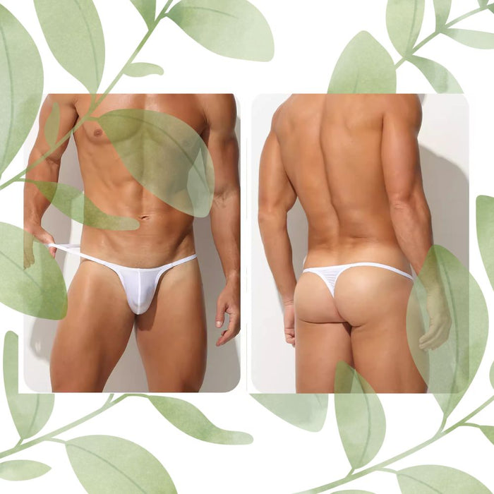 3-Pack Men’s Satin Ice Silk Thong - JEWYEE AY 735