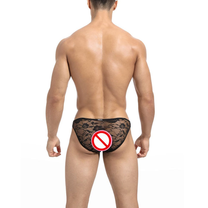 JEWYEE XM 896 -The Sheer Geometric Contour Briefs | Premium High-Flex Men's Underwear