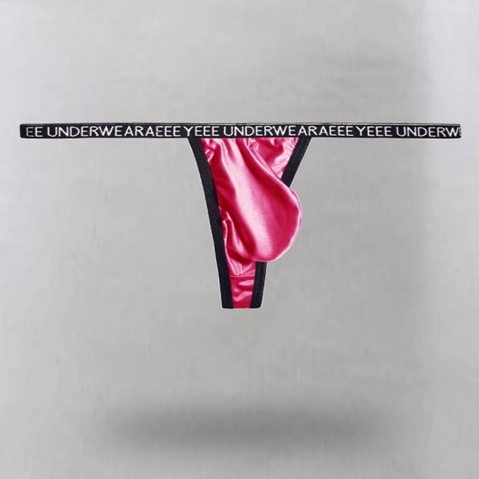 4-pack Men’s Ultra-Thin Satin-Finish Ice Silk Thongs  – JEWYEE AY 719
