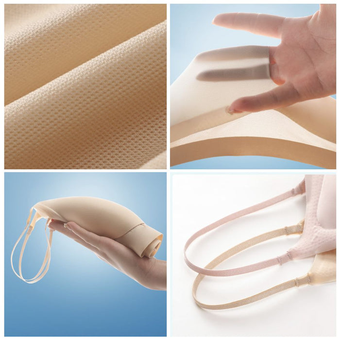 FINAL SALE - Ultra Thin Ice Silk Seamless Invisible Bra JEWYEE 016