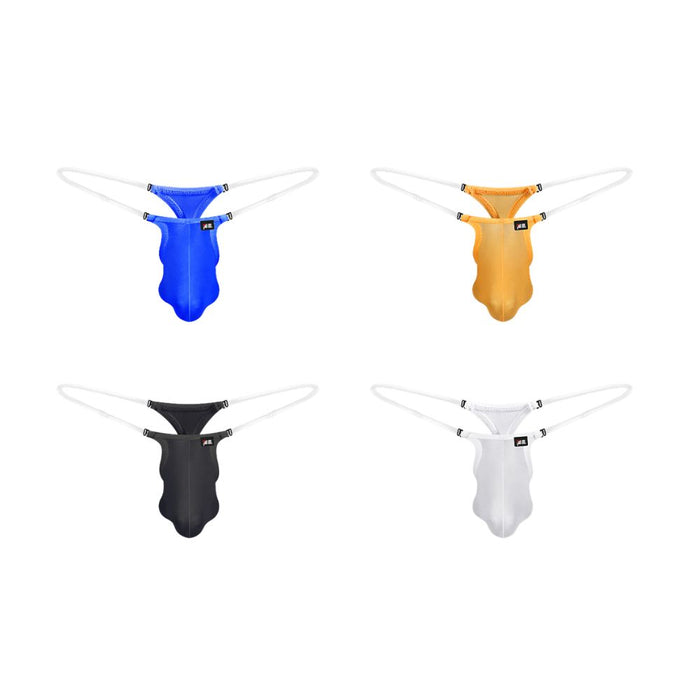 JEWYEE AY 785 - 4-Pack Men's Ice-Silk Contour  Adjustable High-Flex Thong