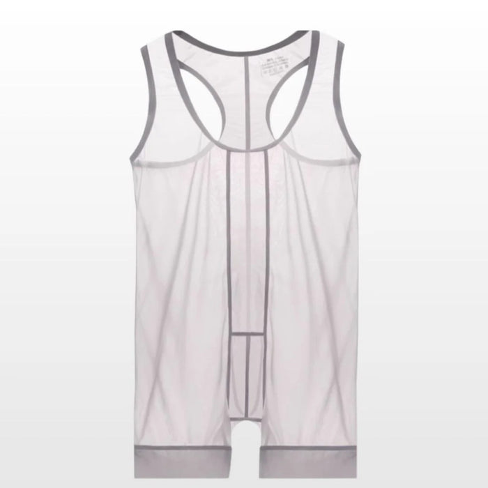 Men's See-Through Ice Silk Bodysuit - JEWYEE AY 895