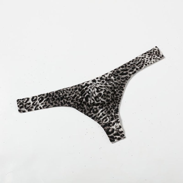 FINAL SALE - 3 pack Leopard Print Thongs for Men JEWYEE B205