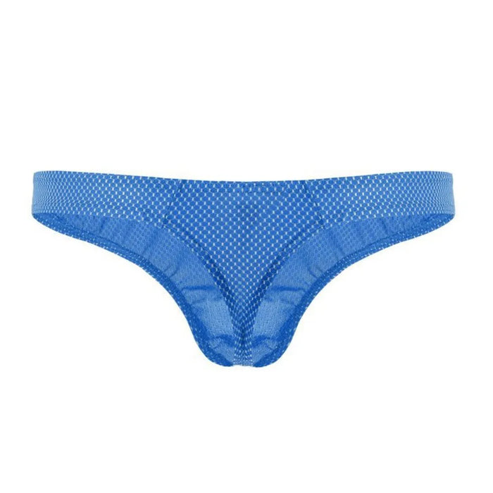 FINAL SALE - Men's 3D Pouch Honey Comb Pattern Thongs (4-Pack) JEWYEE B703
