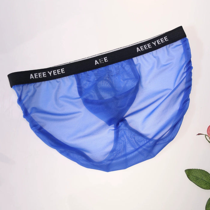 JEWYEE AY 760- 4-pack Men’s Sheer Ultra-Thin Ice Silk Briefs – Fit with Adjustable Support