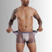 JEWYEE Men's See through Ultra Thin Ice Silk Underpants. Breathable boxer briefs. feel fantastic next to skin and have plenty of stretch for greater comfort during workout. Silky fabric reduces chafing between  thighsWicks away moisture and dries quickly. Spacious pouch provides enough support.