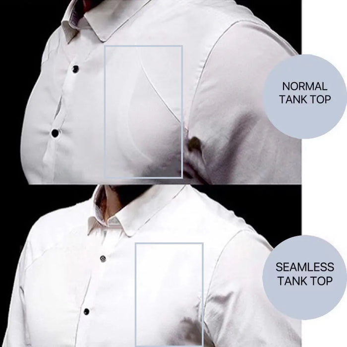(3-Pack) Ultra Thin Ice Silk Seamless Tank Top for Men JEWYEE BX006