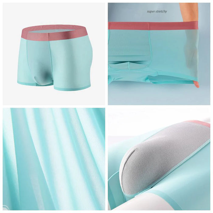 FINAL SALE - Men's Ultra Thin Ice Silk Trunks (5-Pack) JEWYEE - J01
