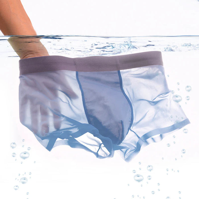 FINAL SALE - Men's Ultra Thin Ice Silk Trunks (5-Pack) JEWYEE - J01