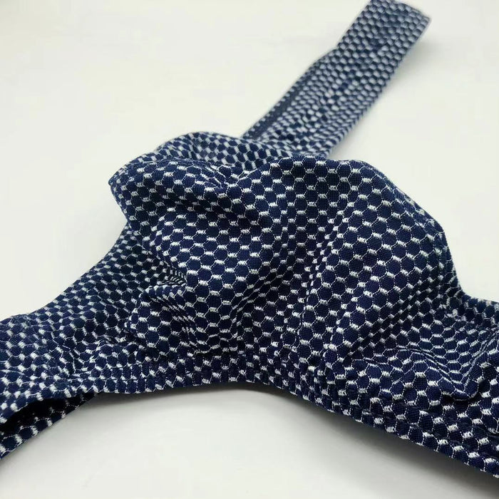 FINAL SALE - Men's 3D Pouch Honey Comb Pattern Thongs (4-Pack) JEWYEE B703
