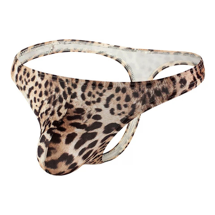 FINAL SALE - 3 pack Leopard Print Thongs for Men JEWYEE B205