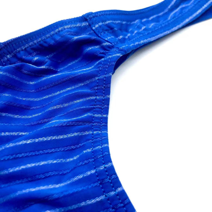 FINAL SALE -  (4-Pack) Striped Thongs for Men JEWYEE C901