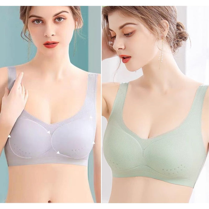 FINAL SALE - Ultra Thin Ice Silk Seamless Invisible Bra JEWYEE 704