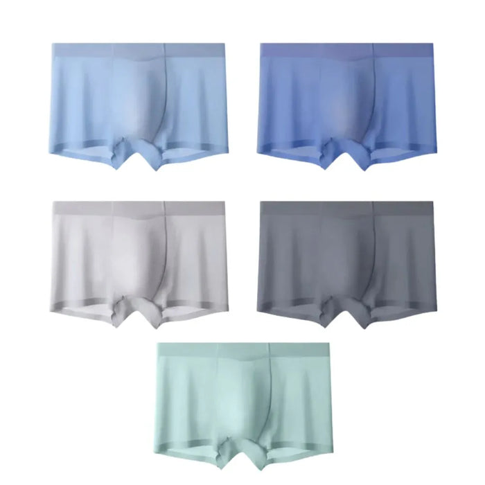 5-Pack Men's Ultra Thin Ice Silk Underpants  - JEWYEE 9008