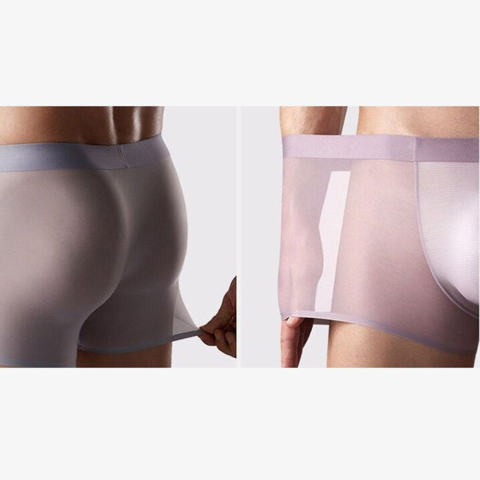 FINAL SALE - Men's Ultra Thin Ice Silk Underpants (4-Pack) - JEWYEE - ZJ026