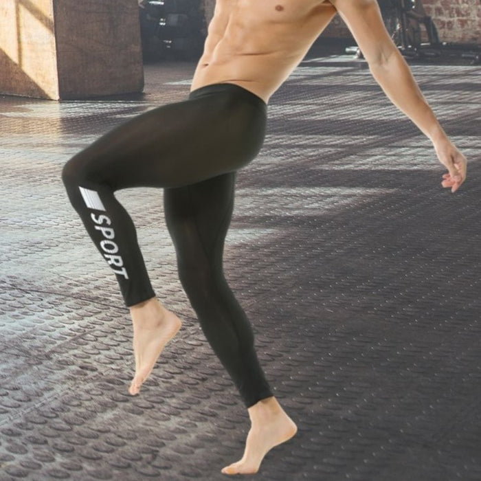 Men's Ice Silk Sports Leggings - JEWYEE 811