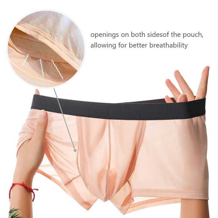 JEWYEE mens underwear No-Chafe Underwear Men's Ice Silk Underpants Ultra Thin Men's Underwear Breathable Men's Underwear Moisture-Wicking Men's Underwear Comfortable Men's Underwear Anti-Chafing Men's Underwear Cooling Men's Underwear Ergonomic Men's Underwear Pouch Men's Underwear for Chafing Prevention Stylish Men's Underwear Supportive Men's Underwear Luxury Men's Underwear Men's Underwear for Active Lifestyle Chafing-Free Men's Underwear High-Performance Men's Underwear Premium Ice Silk Underwear for Me