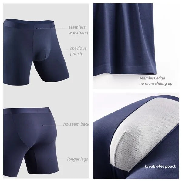 Final sale-(4-Pack) Men's Modal Boxer Briefs - JEWYEE - JC01