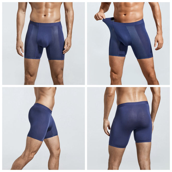 Men's Ultra Thin Modal Boxer Briefs Up to Size 2XL  (3-Pack) -JEWYEE M26